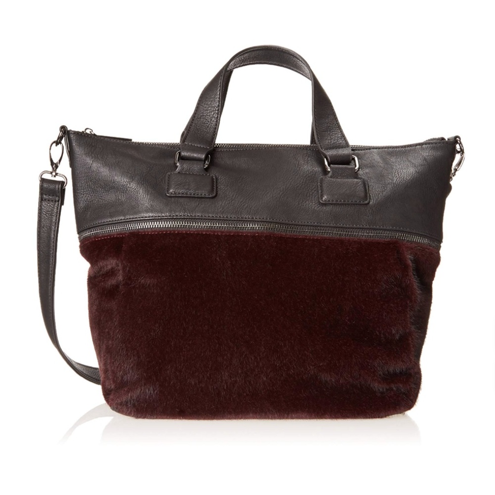 BCBGeneration Burgundy Landon Crossbody Purse Bag